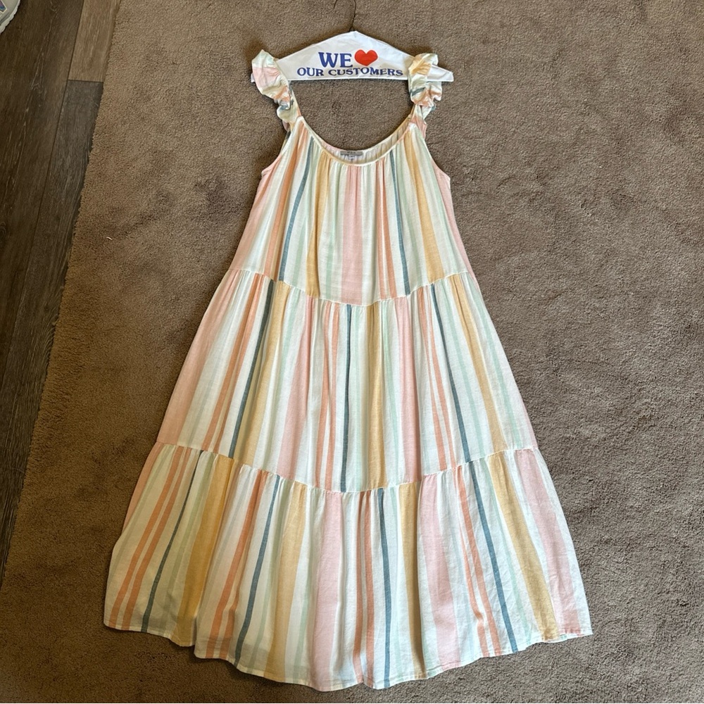 Rails EUC Women’s A-line Pastel Striped Dress size XL